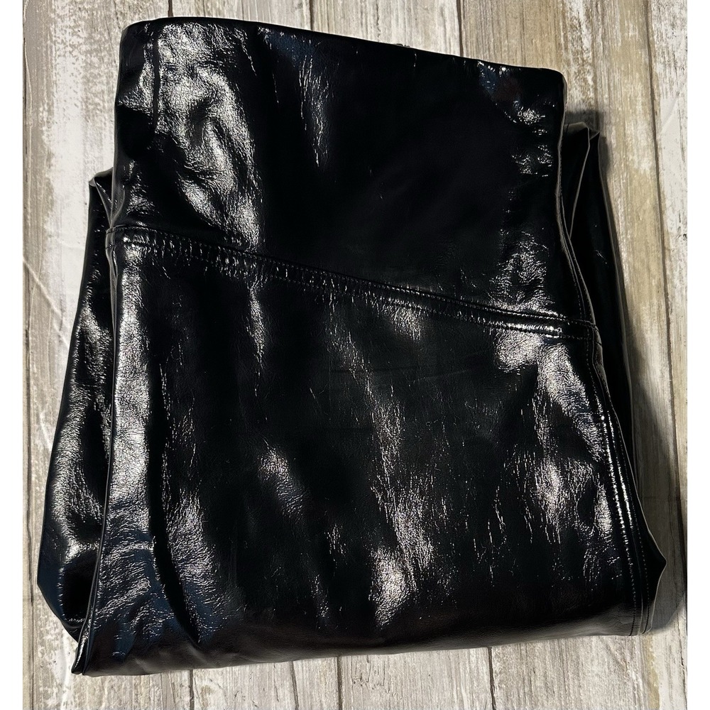 SPANX Shiny Black Leggings